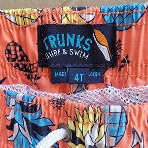 Boys Swim TRUNKS *Surf & Swim* size 4T Cool Pineapple